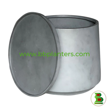 Fibrestone Tall Round Pot - BB2070
