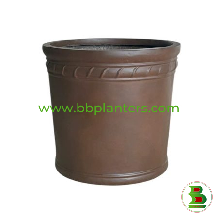 Fibrestone Tall Round Pot - BB2078