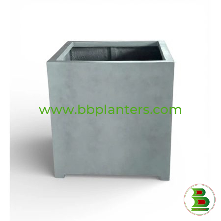 Fibrestone Cube Pot - BB2089